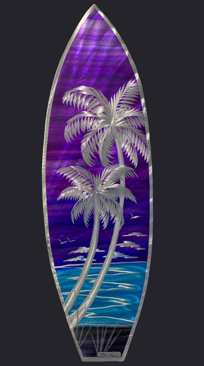 New Edition Purple passion surf 2.0 Metal Wall Art Pete Koza Metal Art