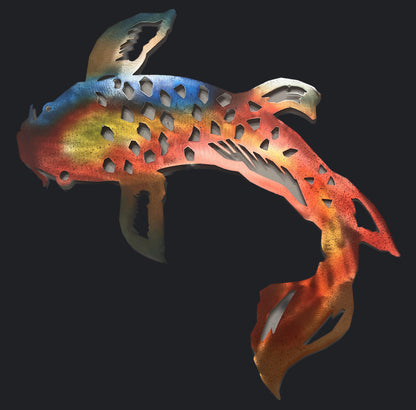 KOI FISH + Size&Color options Pete Koza Metal Art