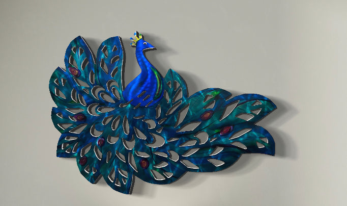 Peacock design Pete Koza Metal Art