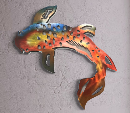 KOI FISH + Size&Color options Pete Koza Metal Art