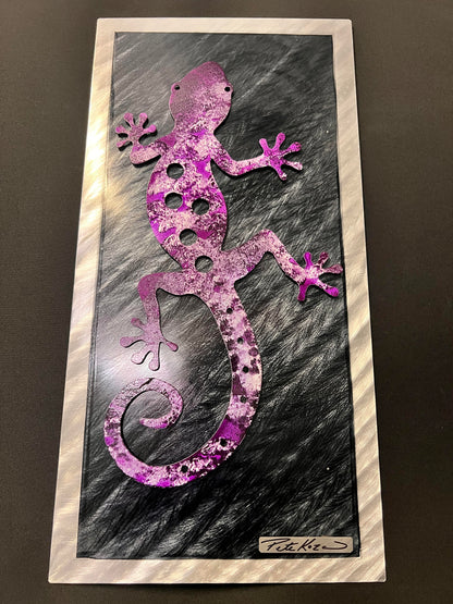 Purple Gecko V.2 PETE KOZA METAL ART