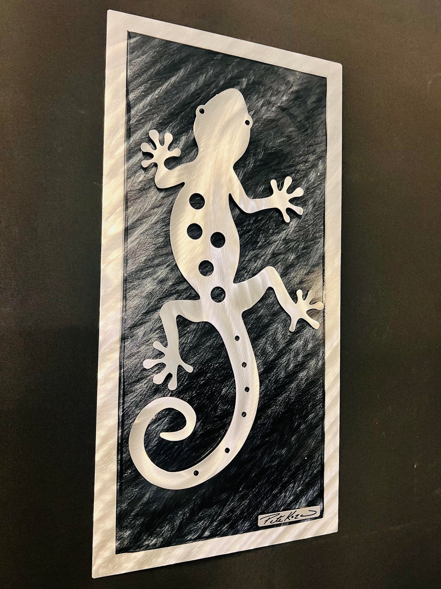 Silver Gecko V.3 PETE KOZA METAL ART