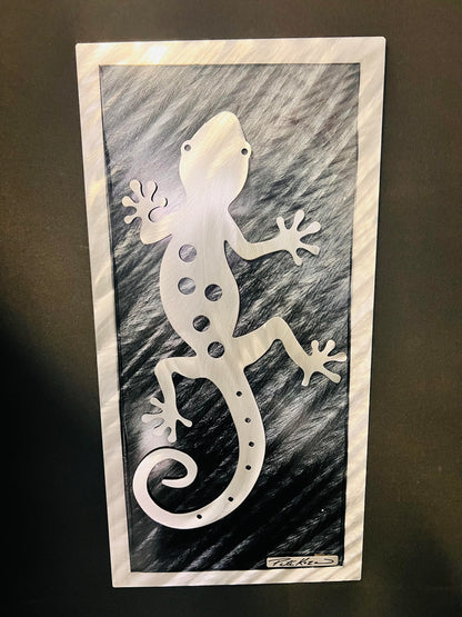 Silver Gecko V.3 PETE KOZA METAL ART