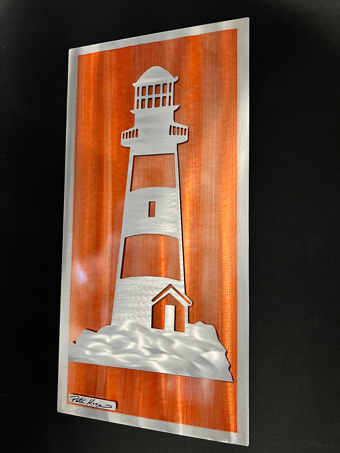 Lighthouse Scene PETE KOZA METAL ART