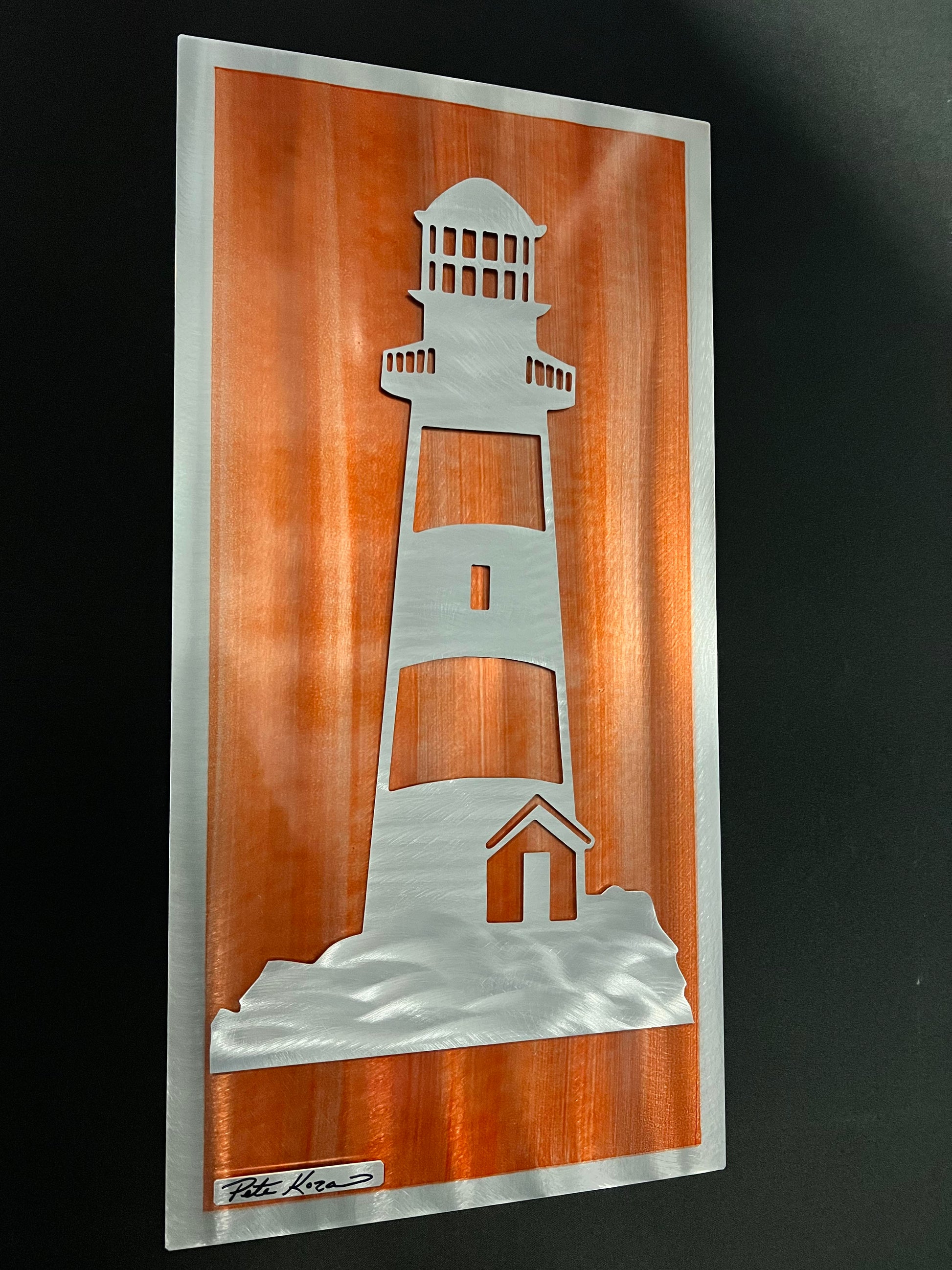 Lighthouse Scene PETE KOZA METAL ART