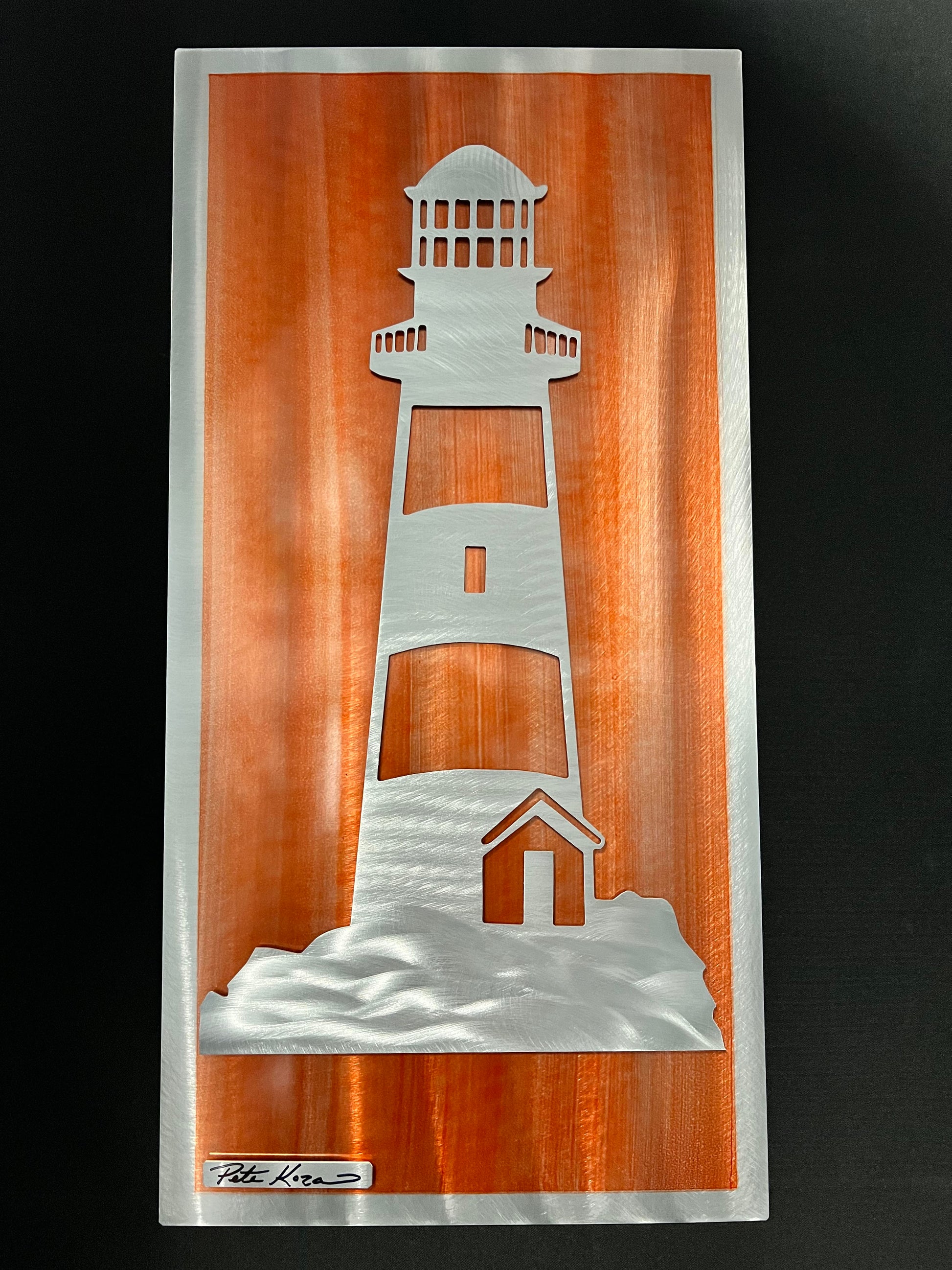 Lighthouse Scene PETE KOZA METAL ART