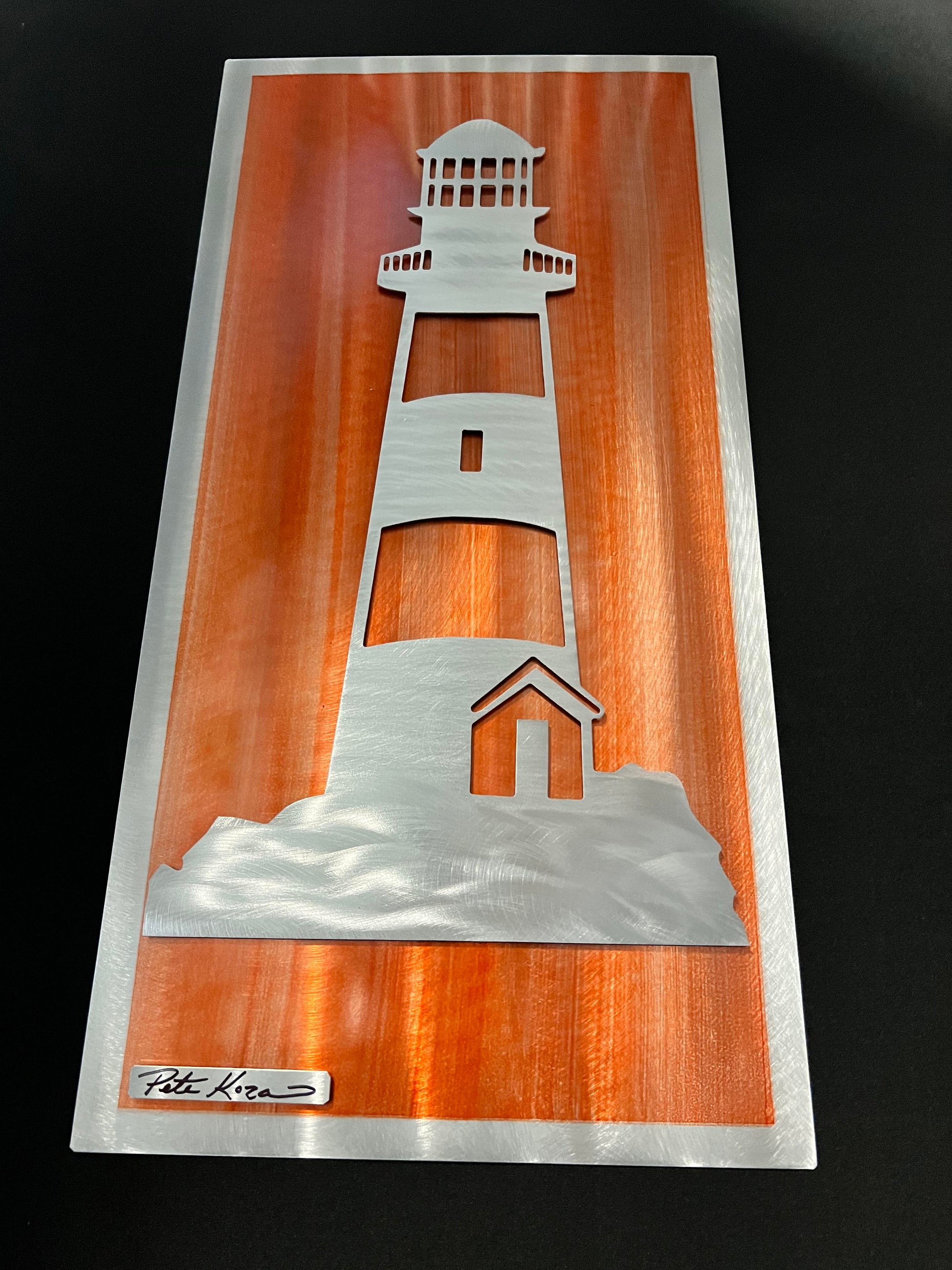 Lighthouse Scene PETE KOZA METAL ART