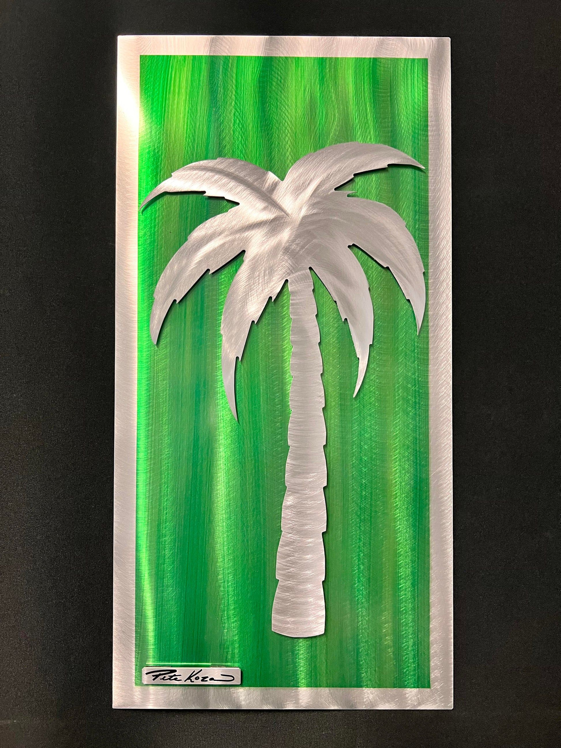 20% OFF! *New Palm Tree Scene PETE KOZA METAL ART