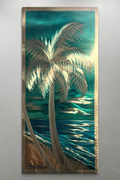 Tiki Palm Vibes VERTICLE PETE KOZA METAL ART