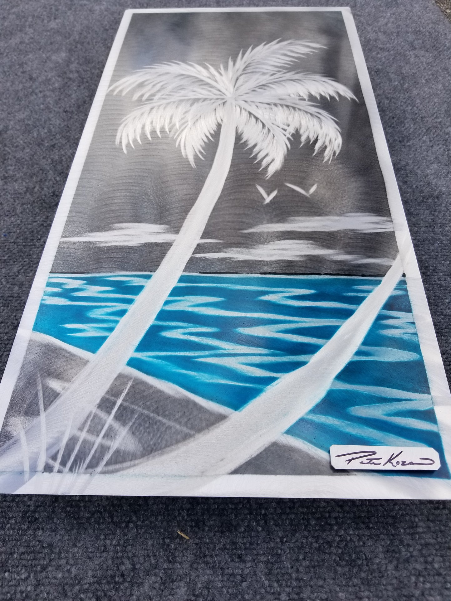 Palm Tree Storm PETE KOZA METAL ART