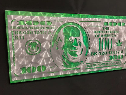 $100 Bill Pot Leaf Edition