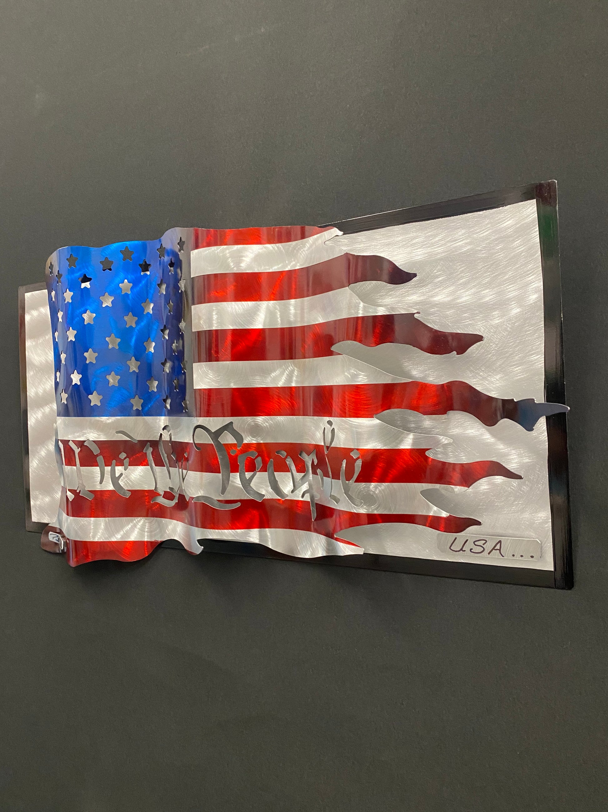 We The People American Flag PETE KOZA METAL ART