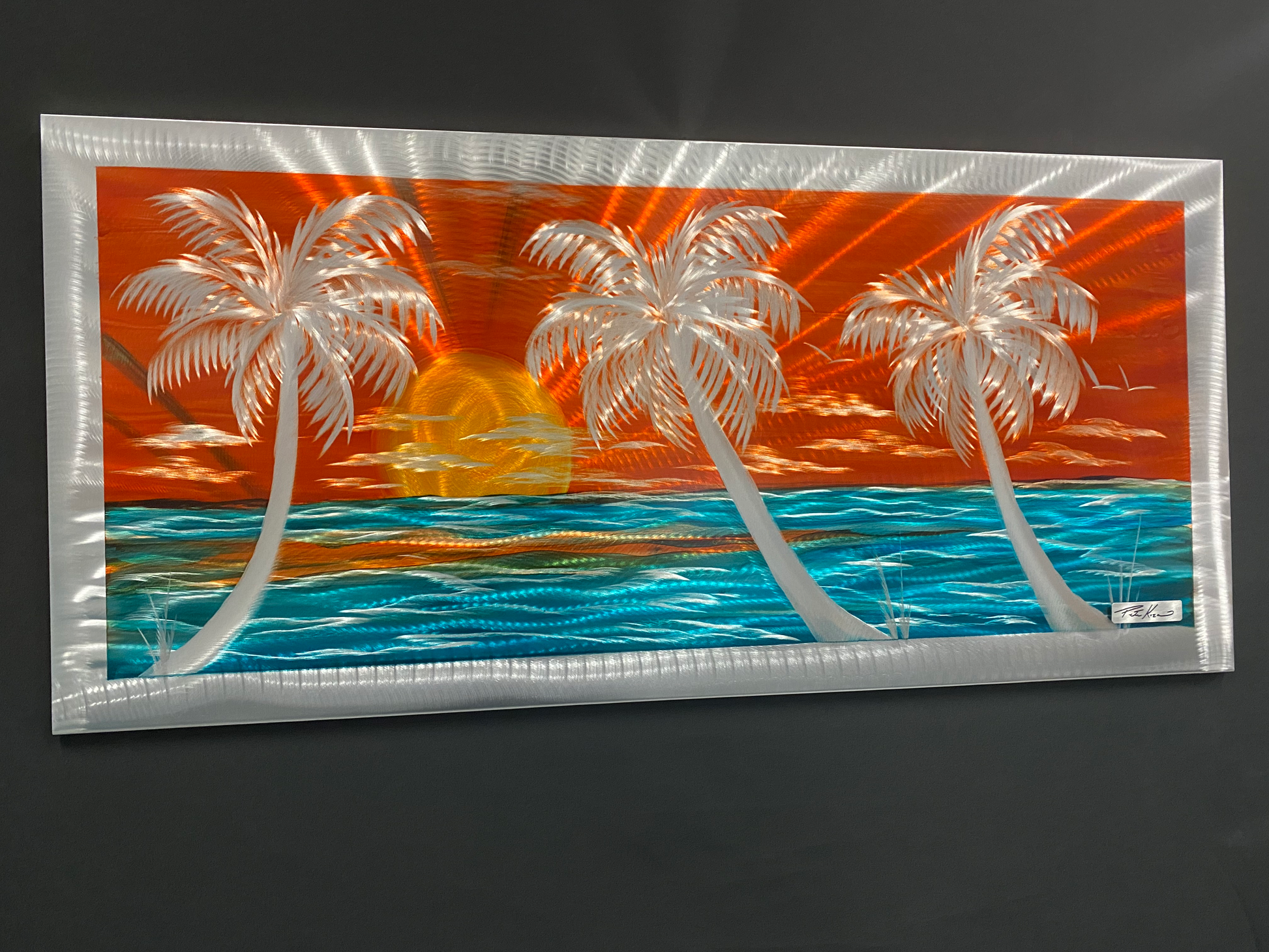 Orange Palms "One Of A Kind" PETE KOZA METAL ART