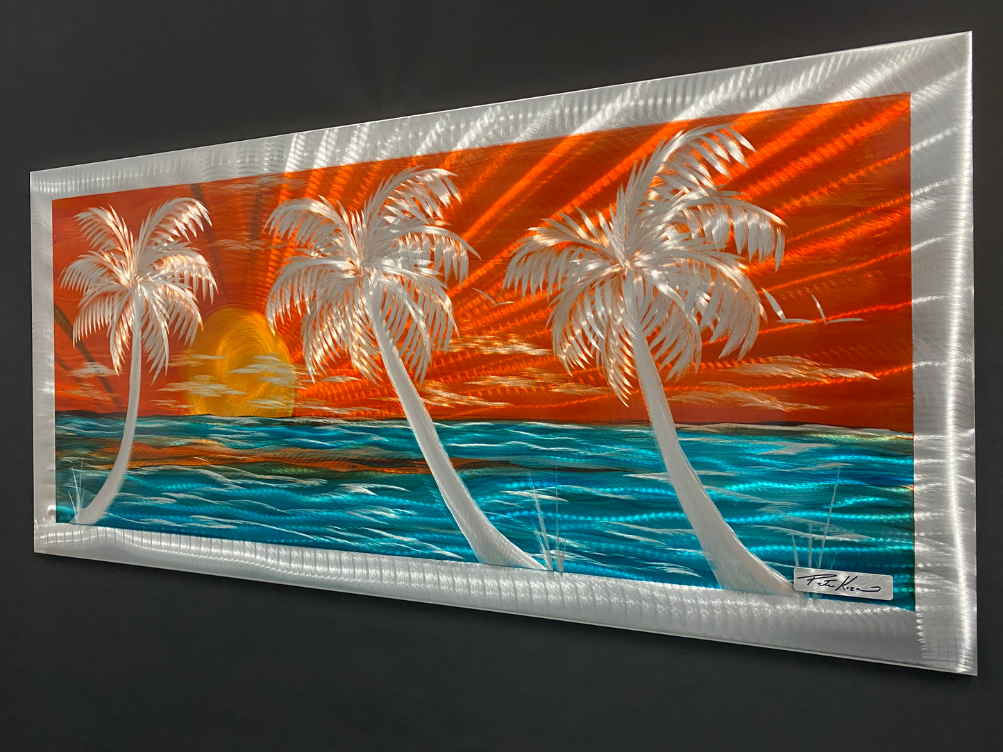 Orange Palms "One Of A Kind" PETE KOZA METAL ART