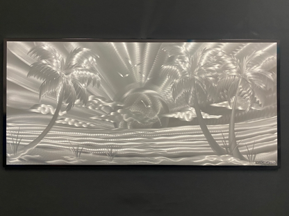 Palm Tree Island Silver Edition PETE KOZA METAL ART