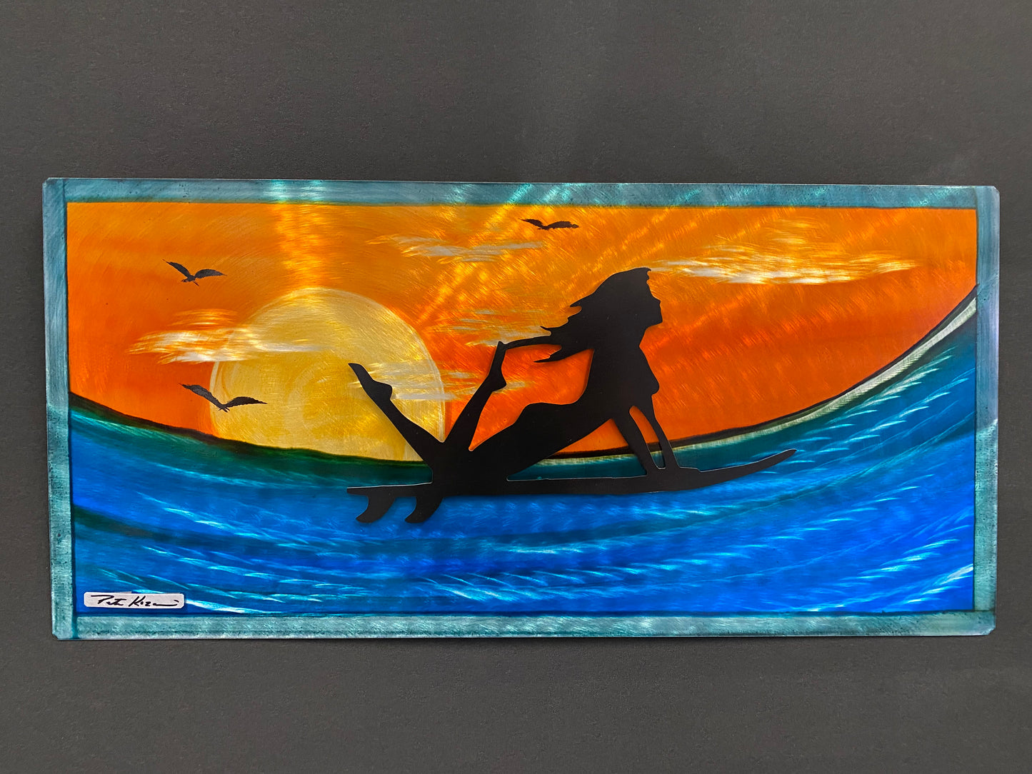 Surf Girl Dreams Pete Koza Metal Art