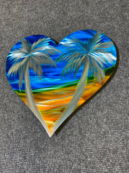 Palm Tree Hearts PETE KOZA METAL ART