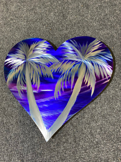 Palm Tree Hearts PETE KOZA METAL ART