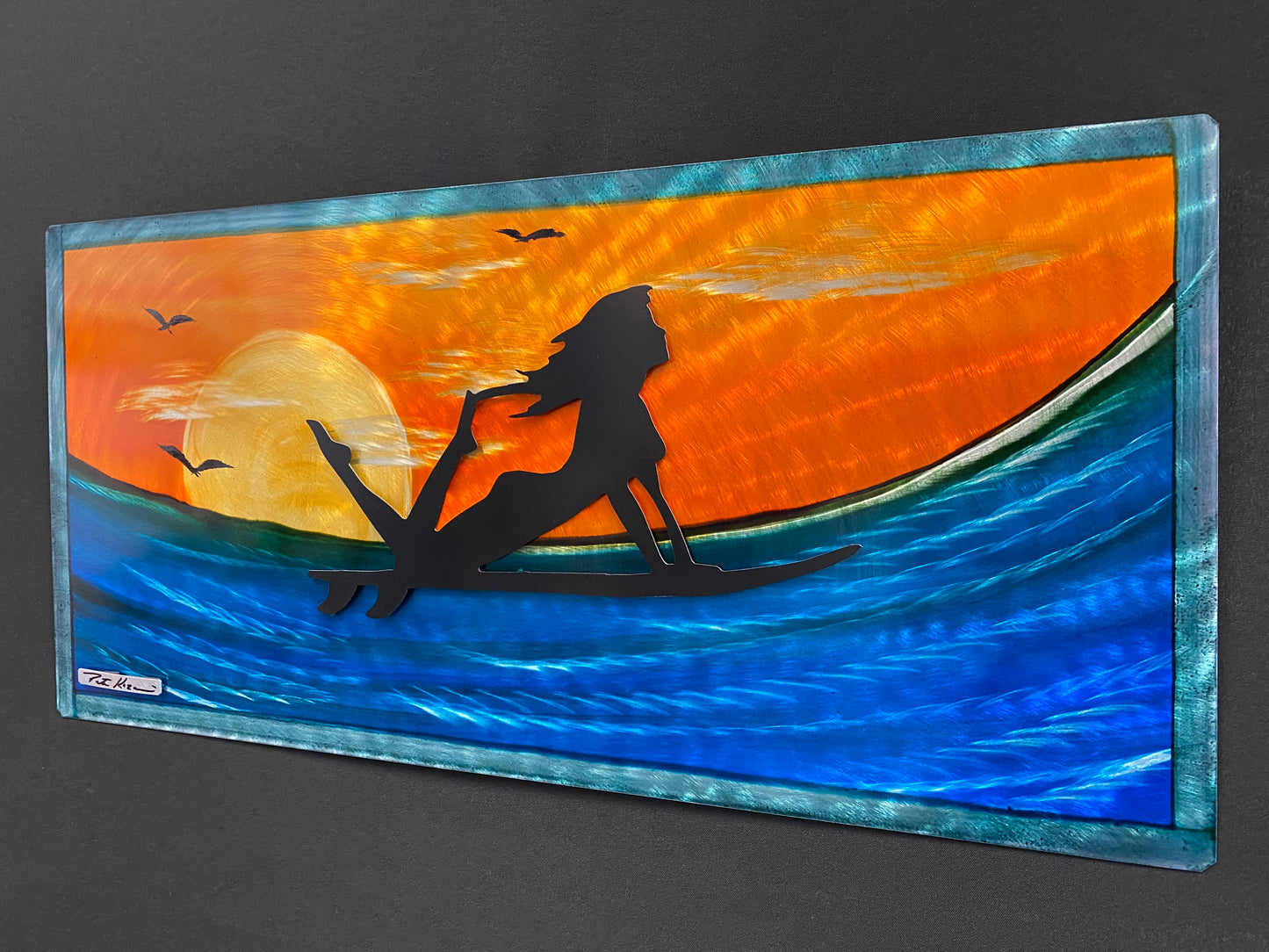 Surf Girl Dreams Pete Koza Metal Art