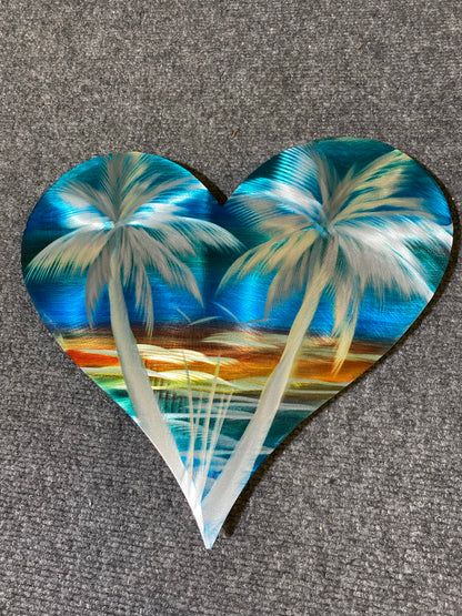 Palm Tree Hearts PETE KOZA METAL ART