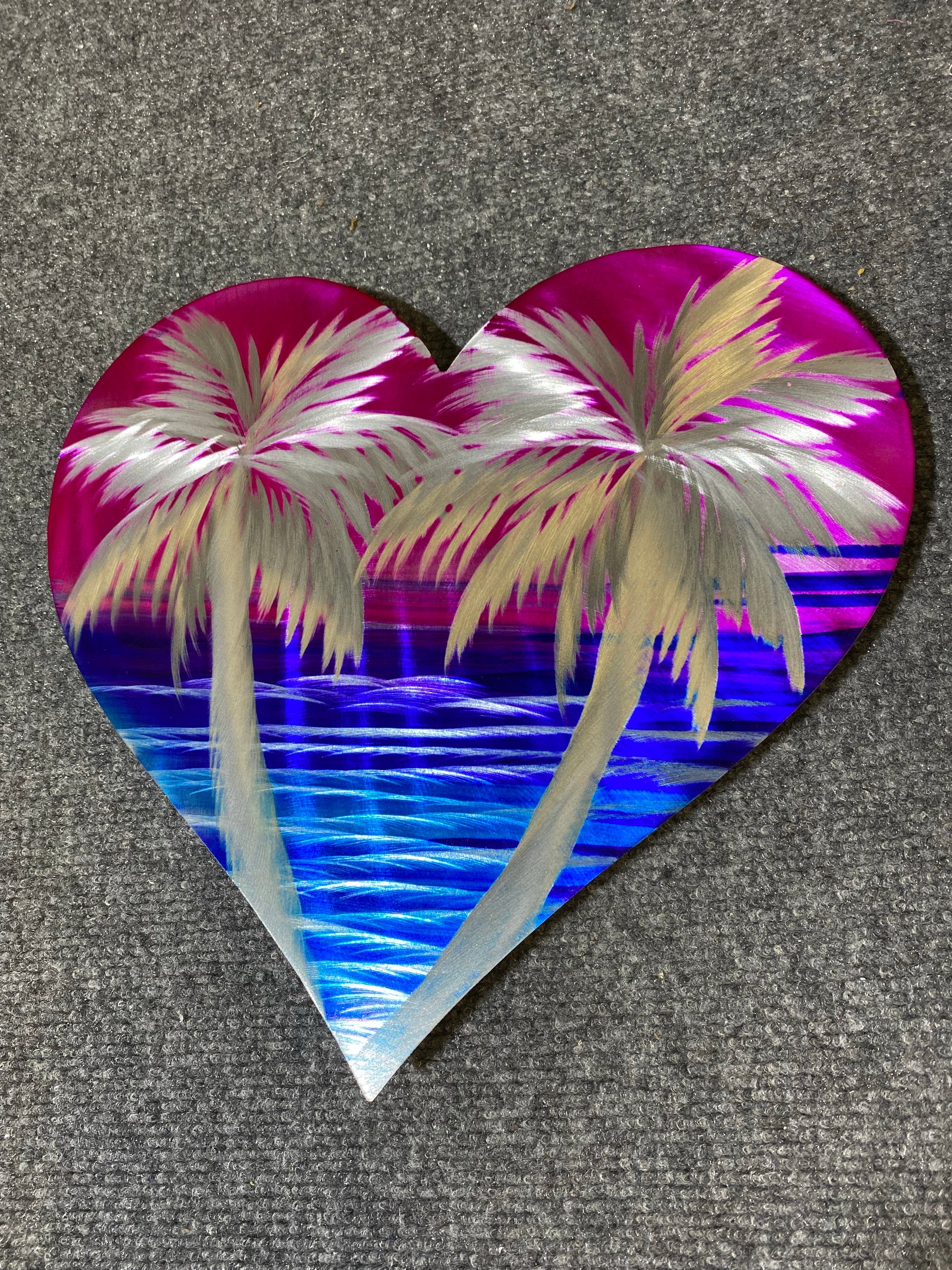 Palm Tree Hearts PETE KOZA METAL ART