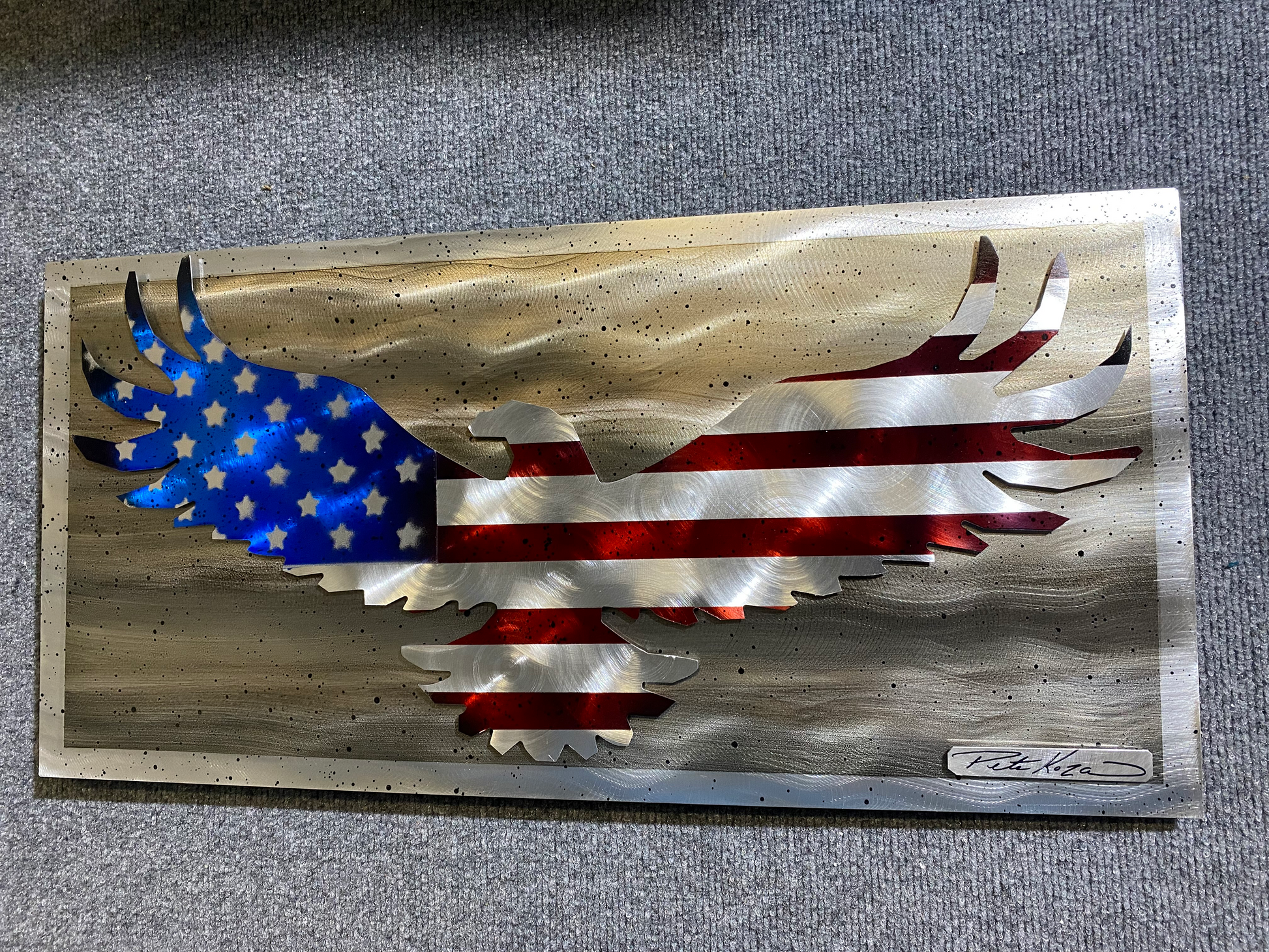 USA Bald Eagle PETE KOZA METAL ART