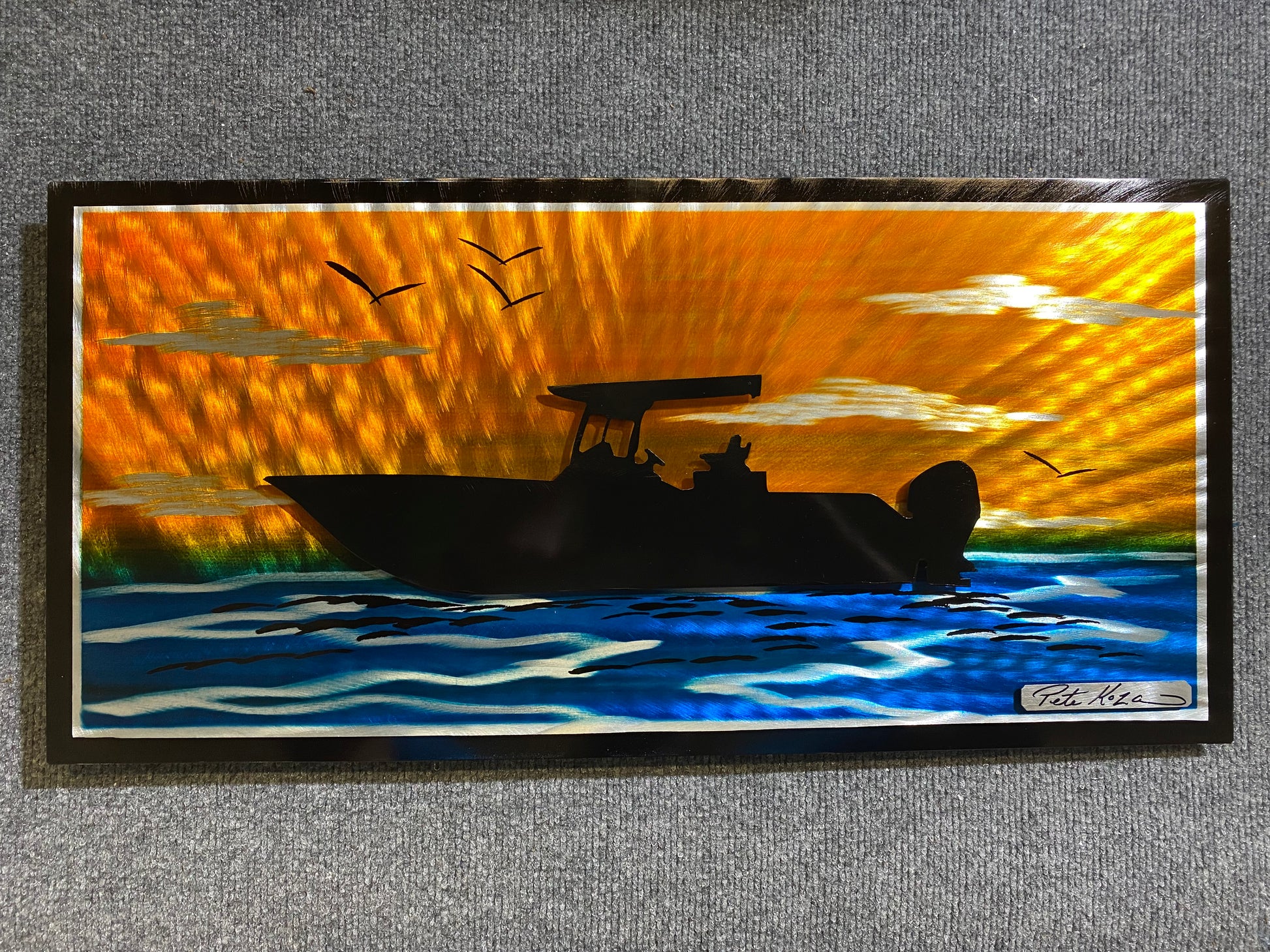 Summer Boat Vibes PETE KOZA METAL ART