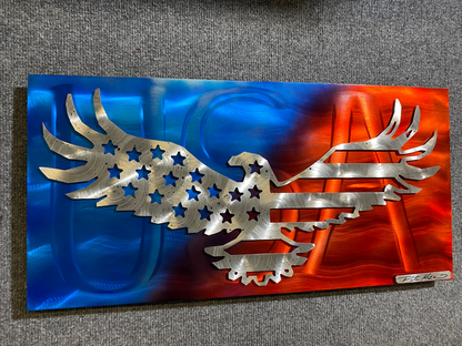 USA Pride Bald Eagle PETE KOZA METAL ART