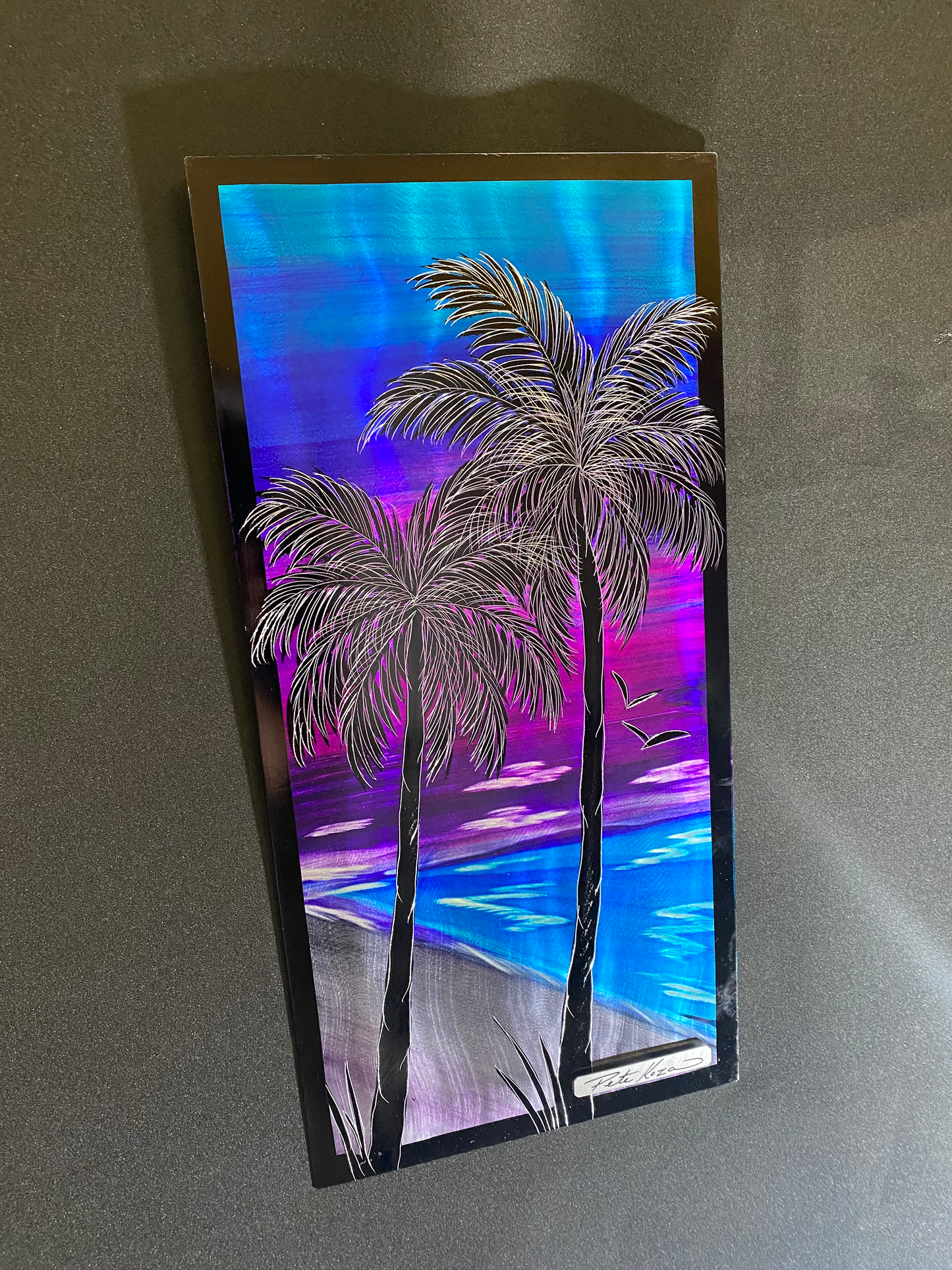 Etched Passion Palms PETE KOZA METAL ART