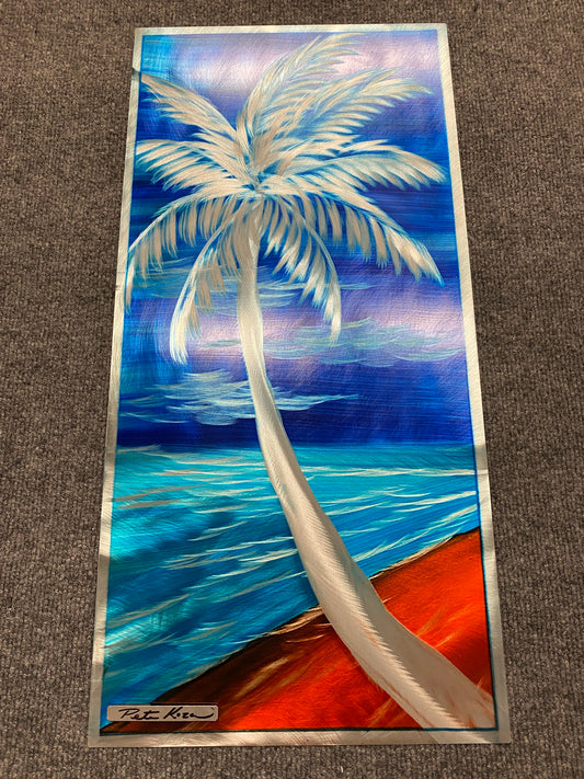 Beach Palm Pete Koza Metal Art