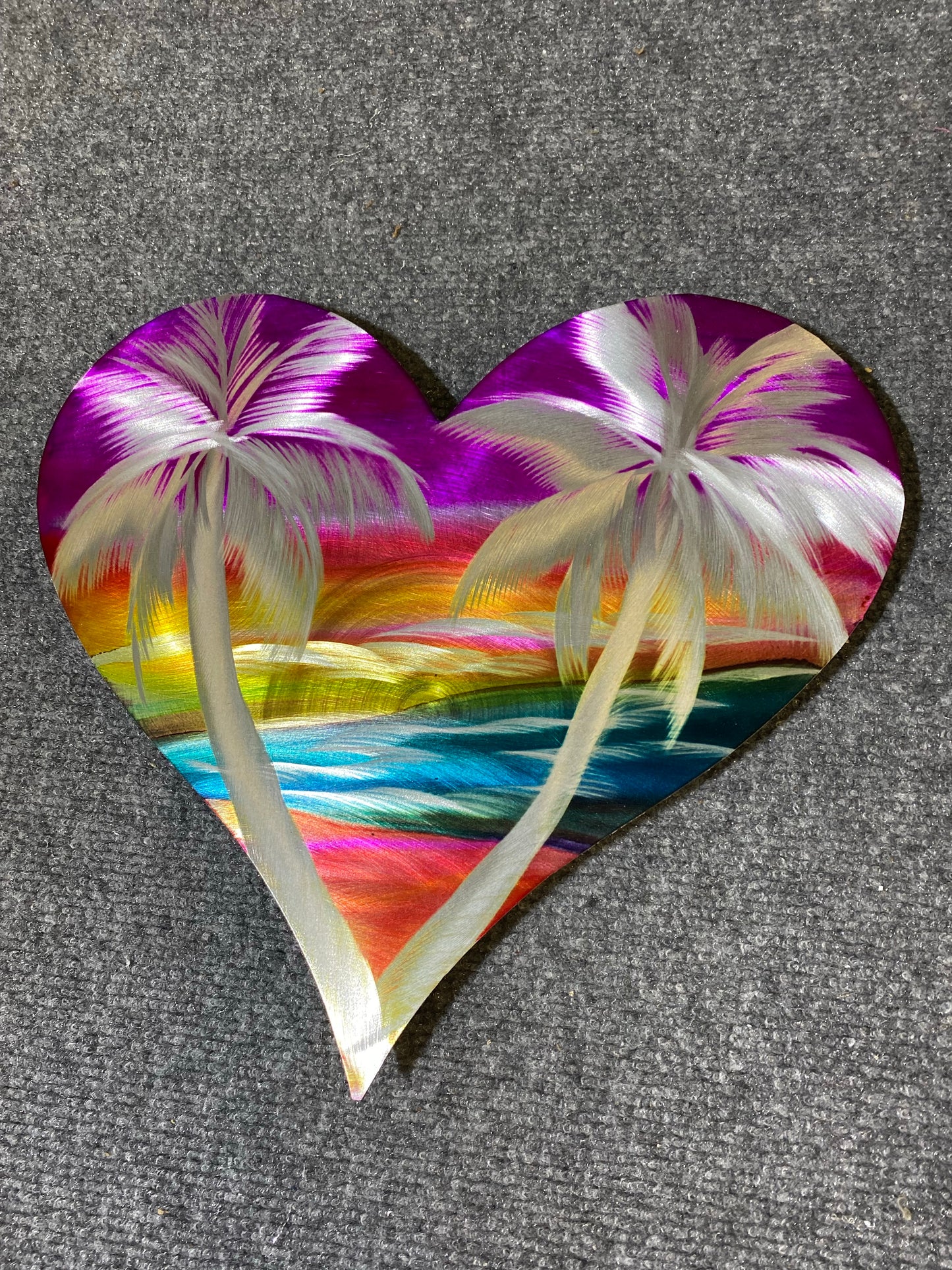 Palm Tree Hearts PETE KOZA METAL ART